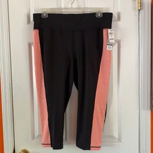 Women’s ideology black pants with salmon color size 1X